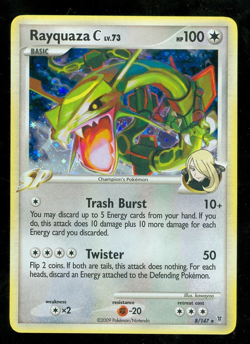 Pokemon RAYQUAZA C 8/147 Supreme Victors RARE HOLO - NEAR MINT/MINT