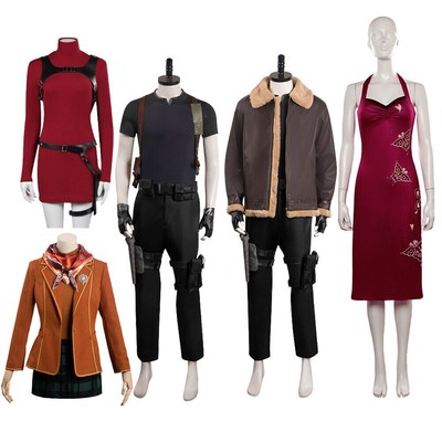 RE 4 Remake Leon S.Kennedy/Ashley Graham/Ada Wong Cosplay Jacket Dress Halloween
