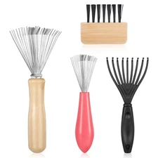 4Pcs Hair Brush Cleaner, Comb and Brush Cleaner Tool Set, Hairs Brush Cleaning T