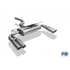 FOX Komplettanlage ab Kat re li je 2x80mm gerollt schräg für Seat Ateca 5FP 4x4