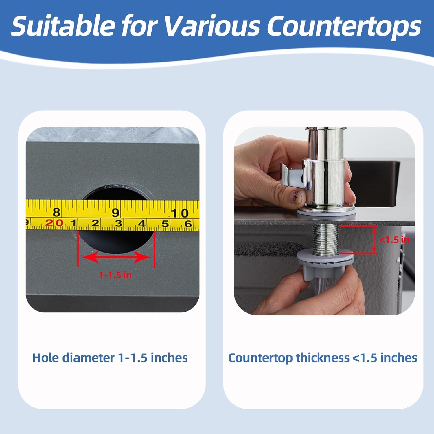 Soap Dispenser Kitchen Sink Built in Pump Brushed Nickel for Counter