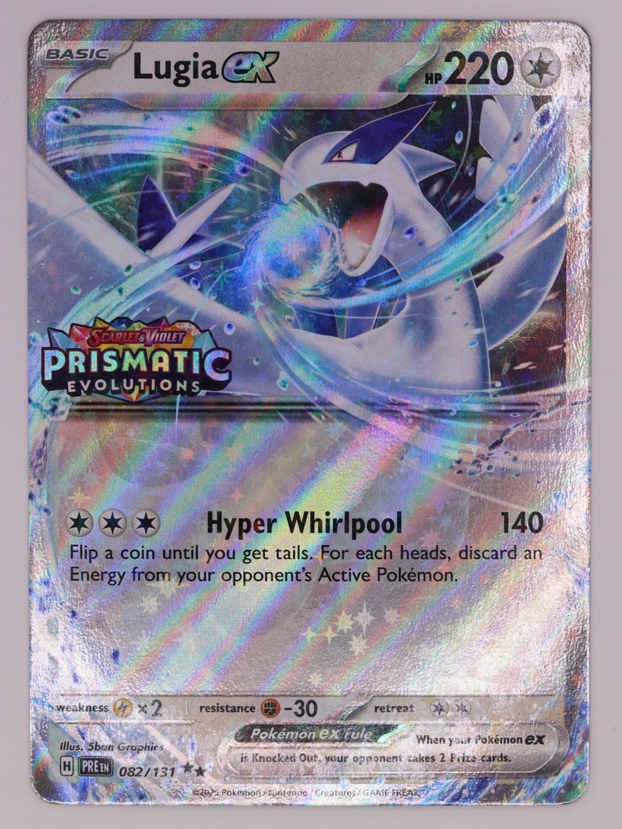 EU Exclusive Lugia ex 082/131 Left Side Prismatic Evolutions
