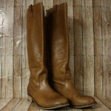 Aldo Wonser Leather Knee-high Riding Boot Womens Us 8  Eu 38.5 Camel Rare