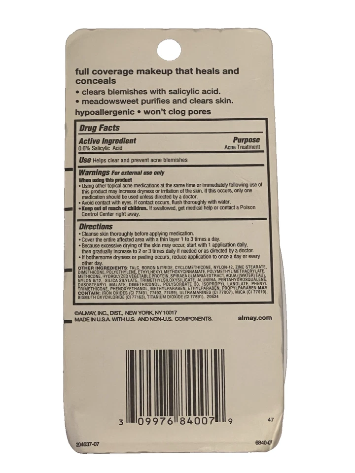 Almay Clear Complexion Powder Makeup Heals Blemishes, 280 Warm - Image 3 of 3