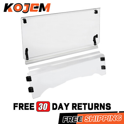 KOJEM Fit For Buck 200 / 400 New Clear UTV Flip Folding Front Windshield