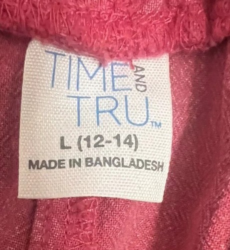 TIME AND TRU Womens Garment Hot Pink Pull On Shorts Plus L (12-14) 3” Inseam NWT - Picture 11 of 15