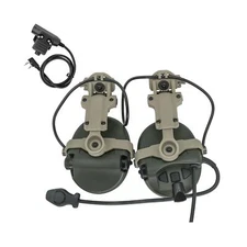 Tactical Headset with ARC Rail Adapter Ear Defender Airsoft Headphone Come wi...