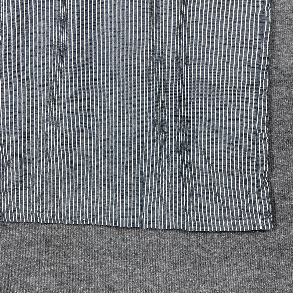 VINTAGE 50s 60s Seersucker Dress Size L/XL Nautical Sailor Novelty Cotton Shift - Image 4 of 4