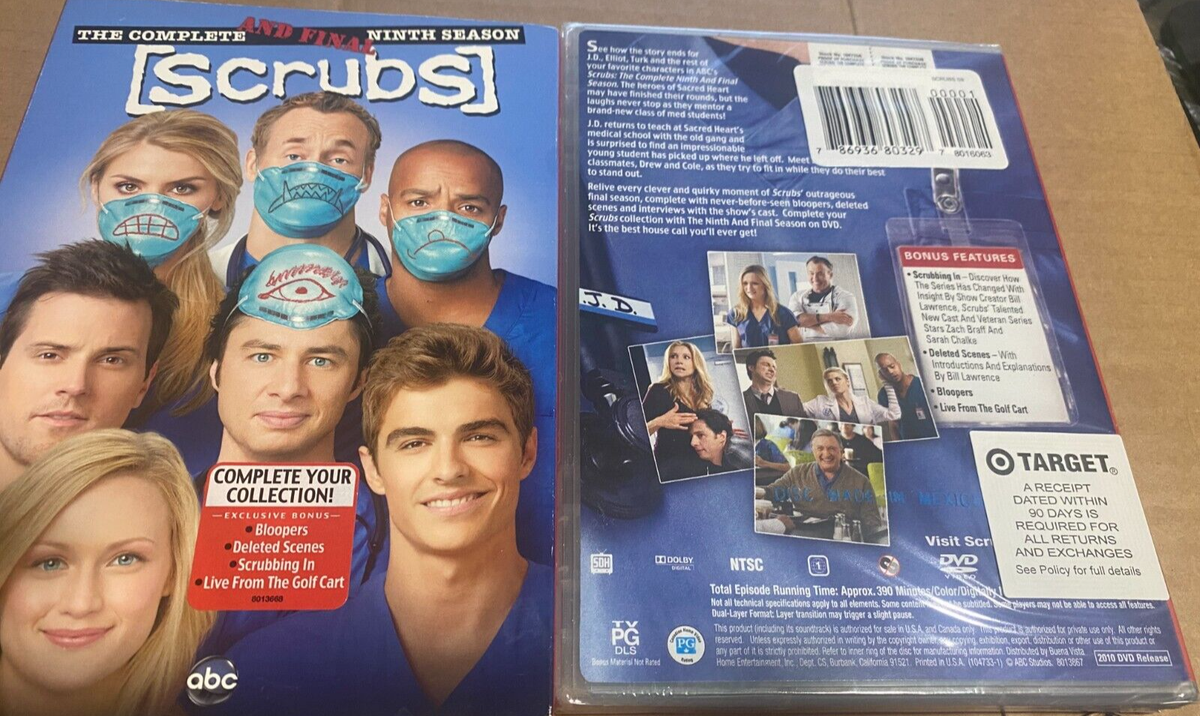 Scrubs The Complete Ninth Final Season (DVD, 2010, 2-Disc Set