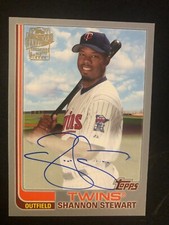 Minnesota Twins SHANNON STEWART autographed 2021 Topps Archives -  Certified