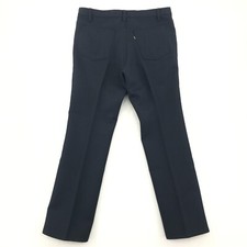 Retro Gold Tab Levi's Pants Men's Size 36x32 Dacron Polyester 70s Pleated Blue