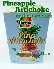 Te de Piña y Alcachofa Tea Therbal Artichoke Pineapple Diet Support 30 bags each
