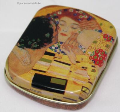 Minidöschen / Dose / Minidöschen / ART-BOX *  Gustav Klimt * Der Kuss *