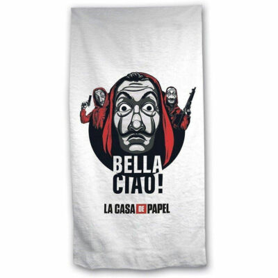 La Casa de Papel Haus des Geldes Microfaser Badehandtuch Strandtuch Bella Ciao!