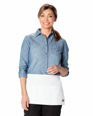 NWT DICKIES UNISEX SERVER WAIST APRON WHITE DC56 ONE SIZE