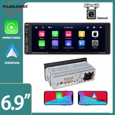 Single Din 6.9 Carplay Android Auto Car Radio...