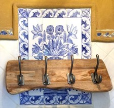 Wall Mounted Coat Rack Wooden Wardrobe Clothes Hallway Wardrobe - Wooden Wardrobe - Vintage