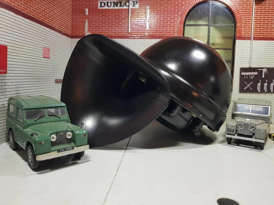 Land Rover Horn Serie 1 2 2a 88 109 Lucas WT618 tono basso Windtone 600890 503173 - Immagine 4 di 4