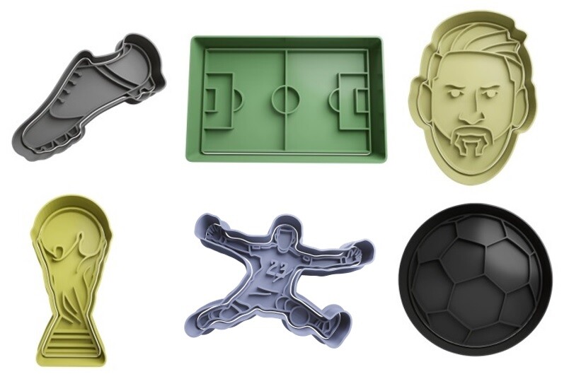 Football Soccer Cookie Cutters insert 8cm UK