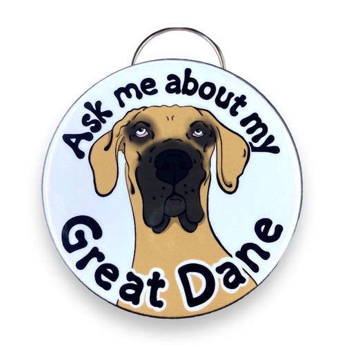 Fawn Great Dane Bottle Opener Keychain Handmade Pet Portrait