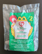 MINT 1999 McDonalds Antsy The Anteater Ty Beanie Babies 2 Sealed