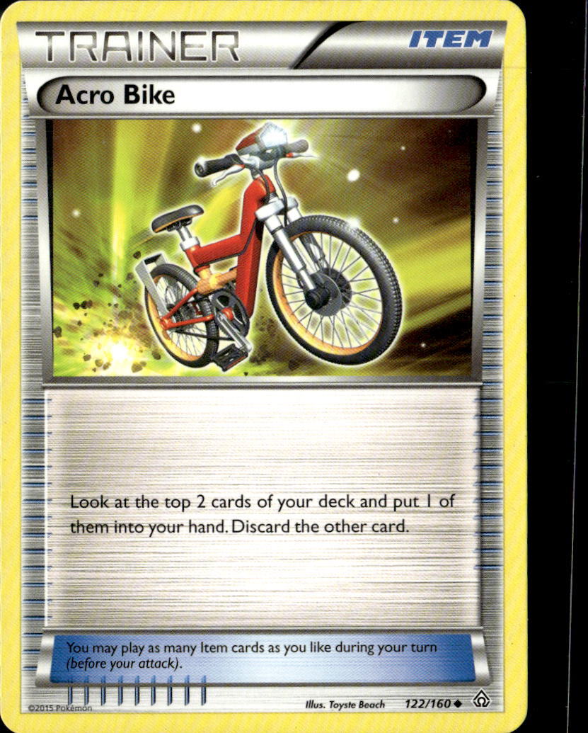 Pokemon Acro Bike 122/160 Primal Clash Non Holo Uncommon 2 Card Lot