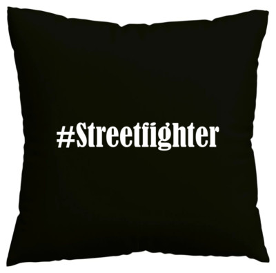 Kissenbezug #Streetfighter I love Streetfighter Schwarz 194896