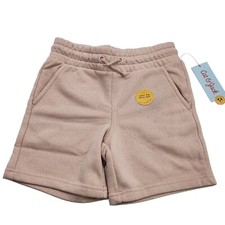 Cat  Jack Shorts Girls Medium 8/10 Blush Knit Jogger Drawstring Stretch Pink