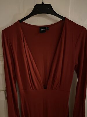 asos dark red dress Shitur Asos
