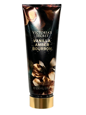VICTORIA'S SECRET VANILLA AMBER BOURBON FRAGRANCE BODY LOTION CREAM 8 FL OZ NEW