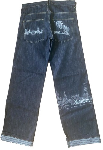 Time is Money baggy classic retro jeans 