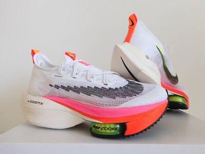 WMNS NIKE AIR ZOOM ALPHAFLY NEXT% FK FLYKNIT WHITE-PINK-BLK