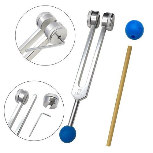 528 Hz Stimmgabel & 136,1 Hz Stimmgabel Set mit dreieckigem Silica Gel Chak... - Bild 3 von 7