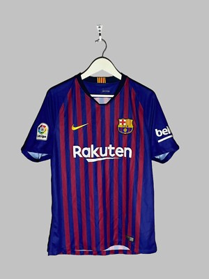 NIKE FCB messi soccer uniform y2k バルセロナ Lionel Messi Barcelona FC Nike 2017/18 Home Football Shirt Soccer