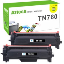 TN760 High Yield Toner Cartridge Replacement for Brother MFC-L2710DW Printer 2BK