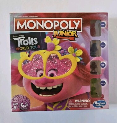 NEW Sealed Monopoly Junior Trolls World Tour Game 2019