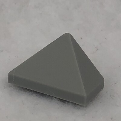 LEGO 15571 Light Bluish Gray Slope 45 2 x 1 Triple with Bottom Stud Holder (x1)
