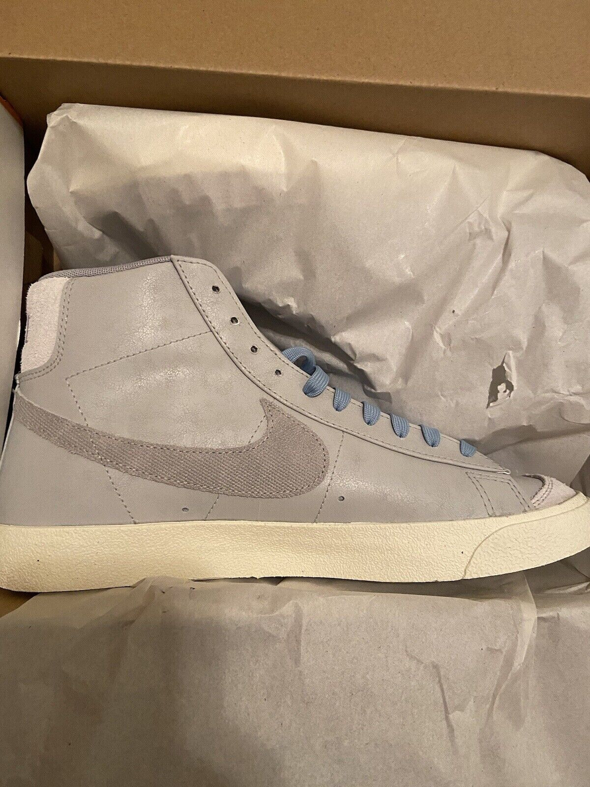 NIB Nike Blazer Mid '77 Premium Vintage Gray Fog Size 10 DO9787-001 image 9