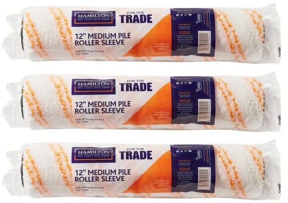 Hamilton For The Trade Decorating Walls 12"" Medium Pile Paint Roller Sleeve - Image 11