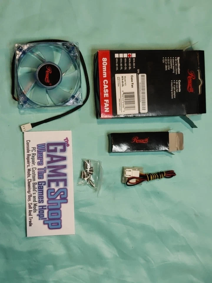  NEW Rosewill 80mm Case Fan RFA-80-K /RFA-80-BL /RFA-89-GL /RFA-80-RL /RFA-80-WL - Image 4 of 4