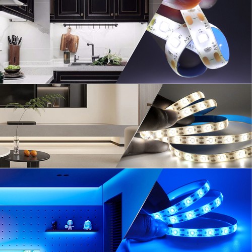 5V USB LED Strip Lights 0.5-5M 2835 Dimmable Tape IP65 TV Lighting Self Adhesive - Picture 7 of 26