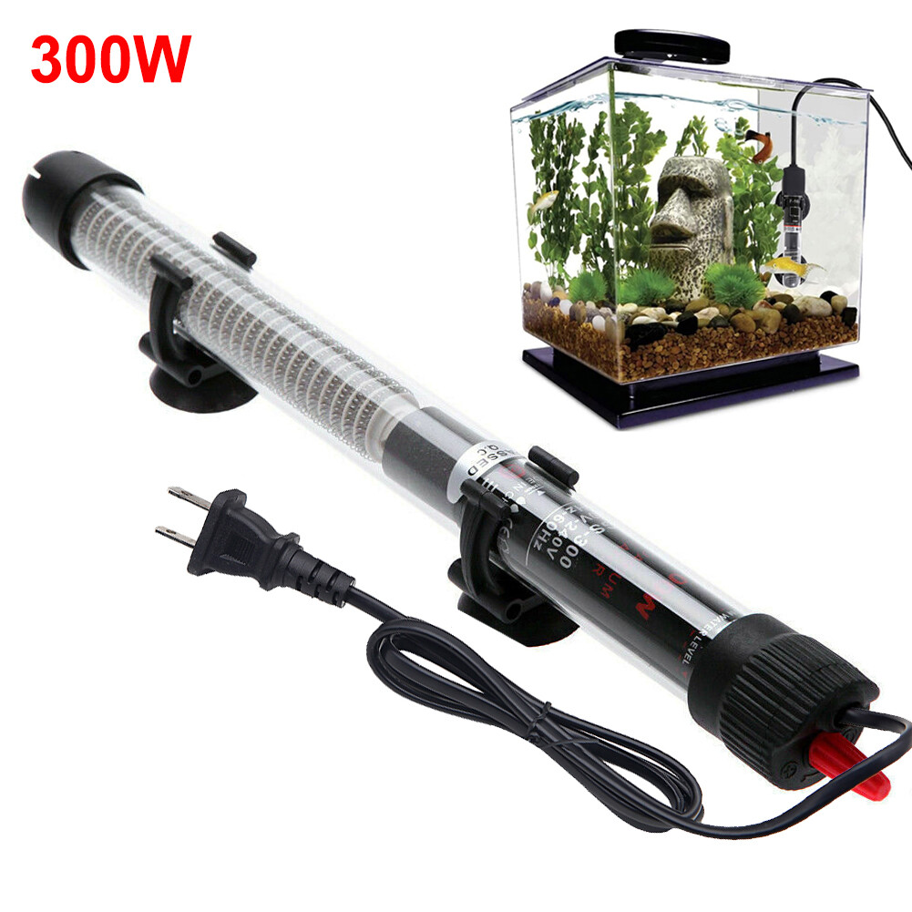 Aquarium Heater 25/50/100/200/300W w/Cover Guard AntiExplosion Fish