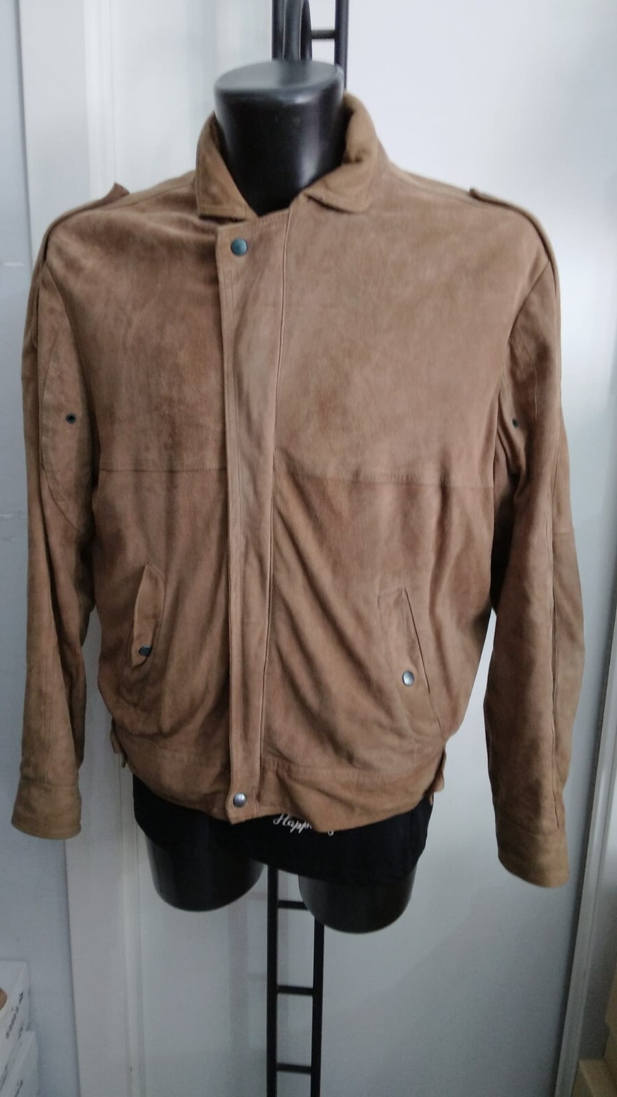 Jacket Genuine Leather Man Brown Size 54 PG154LZ