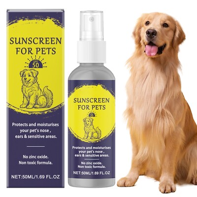 Nasenabdruck Haustier LSF 50 Feuchtigkeitsspendende Sonnencreme Lotion Flasche Sonnenschutz Spray 50 ml