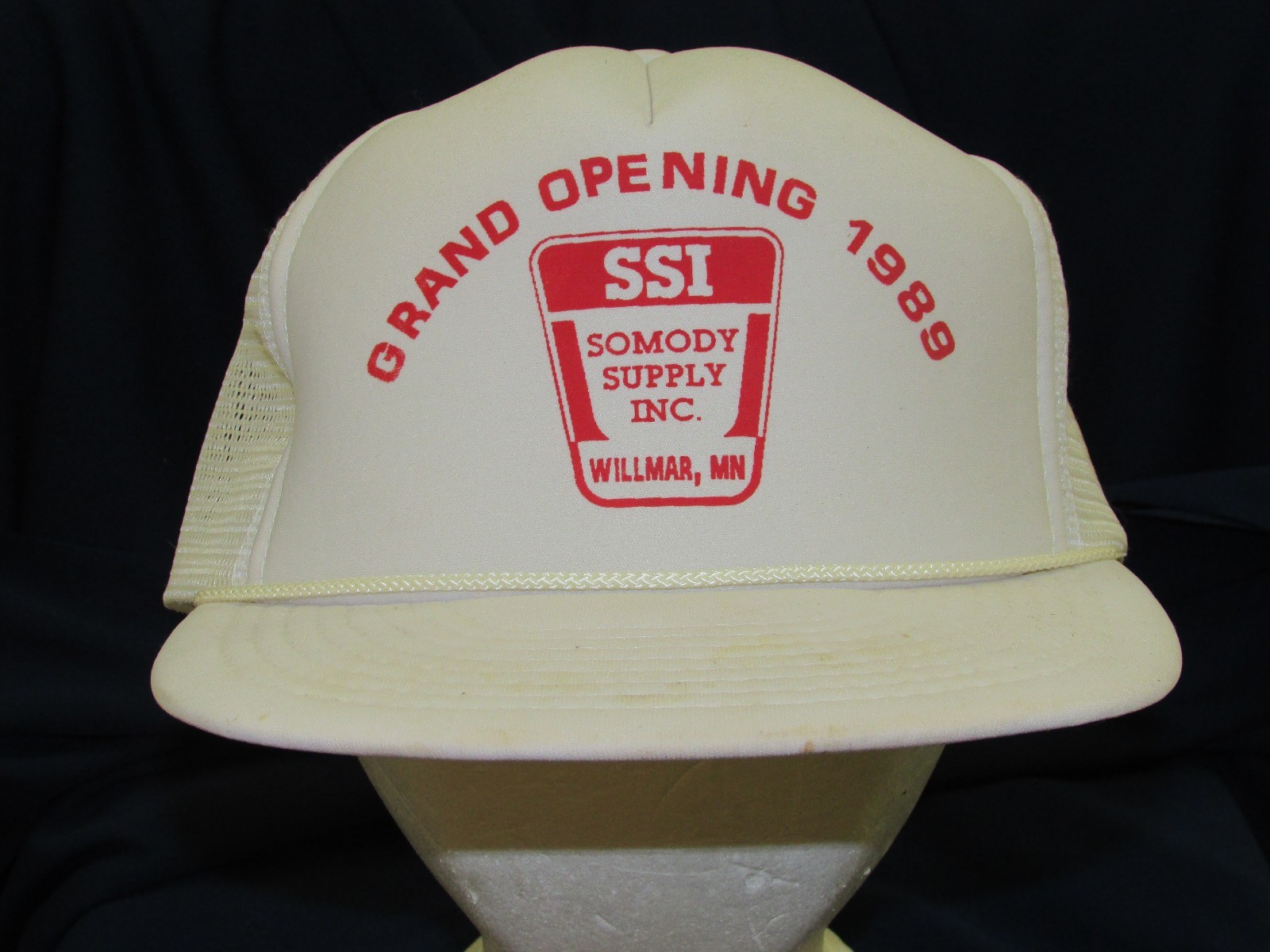 trucker hat baseball cap SOMODY SUPPLY INC GRAND OPENING good grunge style retro