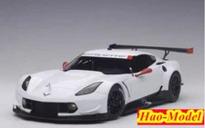 Autoart 1:18 CORVETTE C7.R Alloy Diecast Model Car Toys Display Collection White