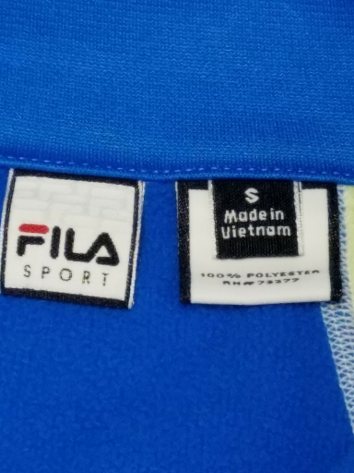 FILA Sport Performance Giacca Pullover Donna Sportivo 1 4 Zip Blu e Verde Tg S