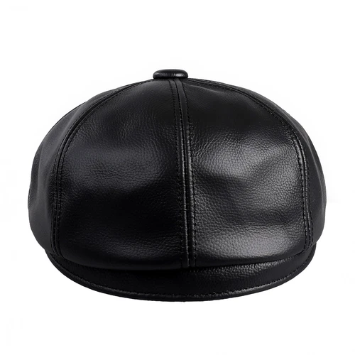 Cappello uomo Newsboy berretto piatto Gatsby Ivy Golf Cabbie 100% vera pelle di vacchetta - Foto 19 di 28