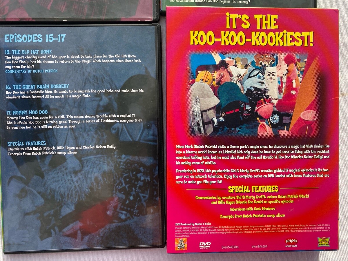 Lidsville Complete Series 3 DVD Set RARE HARD To FIND | eBay