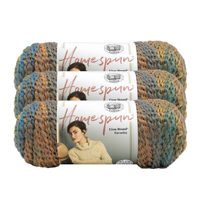 (3 Pack) Lion Brand Yarn 790-407D Homespun Bulky  Yarn, Painted Desert